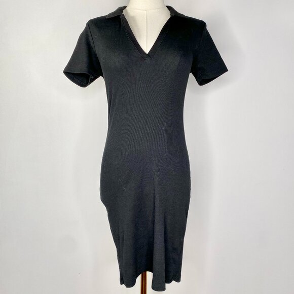 Zara - Black Knit Polo Dress - Picture 1 of 5